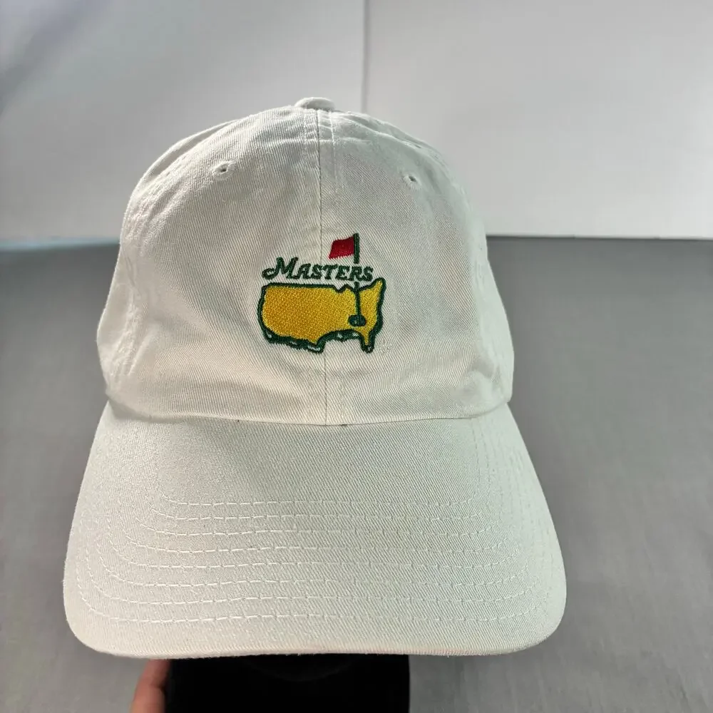 Masters Golf Tournament White Adjustable Hat American Needle Augusta Cap